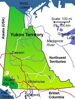Location of Whitehorse. (Map courtesy Moving In Canada)